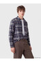 Standard Fit Checkered Embroidered Men's Lumberjack Shirt for Style Enthusiasts from Uzg Store