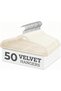 50 Pack Velvet Clothes Hangers – Non-Slip Slim Space Saving Coat Hangers with 360° Swivel Hooks, Heavy Duty Closet Organizer