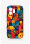 Honor 600 Compatible Colorful Geometric Flower Pattern Silicone Case - 2