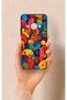 Redmi A3 Compatible Colorful Geometric Flower Pattern Silicone Case