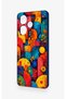 Infinix Hot 30 Compatible Colorful Geometric Flower Pattern Silicone Case - 4