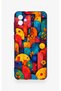 Samsung A04 Compatible Colorful Geometric Floral Pattern Silicone Case - 2