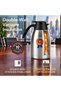 Wifi Boi Stainless Steel Vacuum Flask 1L Double Wall Insulated Coffee and Tea Thermal Jug with Automatic Pouring Silver and Black V-1097 - 6