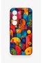 Tecno Spark 40 Pro Compatible Colorful Geometric Floral Pattern Silicone Case - 2