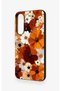 Samsung A27 Compatible Autumn Tone Floral Pattern Silicone Case - 4