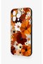 iPhone 13 Pro Max Compatible Autumn Tone Floral Pattern Silicone Case - 4