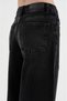 Women's Palazzo Fit Design Jeans with Front Fold and Button Detail - 7