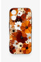 iPhone 17 Compatible Autumn Tone Floral Pattern Silicone Case - 2