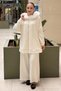 Hooded Detachable Fur Detailed Cap and Pants Set