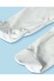 Baby White Embroidered Velour Sleepsuit - 3