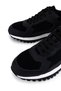 Men's Genuine Leather Black Sneakers & Sports Shoes - 3