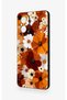 Realme 12 Lite Compatible Autumn Tone Floral Pattern Silicone Case - 4
