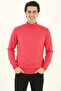 Men's Half Turtleneck Knitwear Sweater Soft Textured Cotton Fine Weave, Long Sleeve Comfortable Regular Fit - P - 2