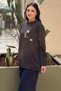 Asymmetrical Embroidery Detailed Long Sleeve Bora Tunic - 2