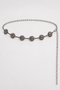 Sun Motif Metal Chain Belt Lkm0008 Silver