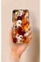 Redmi Note 10-10S Compatible Autumn Tone Floral Pattern Silicone Case
