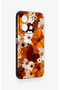 Redmi 15C 4g Compatible Autumn Tone Floral Pattern Silicone Case - 3