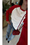Panels Ecru Red Long Sleeve Sweatshirt - 2
