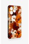 Realme C53 Compatible Autumn Tone Floral Pattern Silicone Case - 3