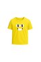 Adult Yellow Smiley Face T-Shirt - Unisex Round Neck Short Sleeve Cotton T-Shirt - Soft and Comfortable Tshirt