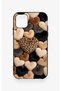 iPhone 11 Compatible Heart Fur Pillow Pattern Silicone Case - 2
