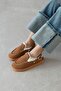 Savoy Women's Fur Detailed Slippers Tan - 2