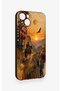 iPhone 14 Plus/15 Plus Compatible Steppe Traveler Patterned Silicone Case - 3