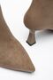 Evera Women's Mink Suede Thin Heeled Pointed Toe Boots - 3