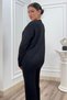 Women's Winter Black Alessia Knitwear Set 042 - 5