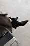 Zoey Women's Pino Heel Suede Boots Black