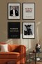 4-Piece Set of Ataturk Portrait and Quotes Framed Paintings Living Room Office Official Wall Decoration Dortata01