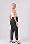 Maternity Flexible Fishback Mom Fit Classic Trousers with Elastic Waistband Anthracite - 7