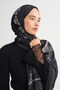 Palmera Desen Reniva Tensel Shawl Black - 2