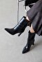 Lula Women's Wrinkled Leather Boots Black