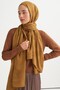 Monogram Pattern Tencel Wool Viscose Shawl Oil Green