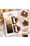 14-Piece Chocolate Brown Tones Heart Triangle Hairpin and Towel Rubber Hairpin Set - 2