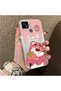 Realme C21 Compatible Silicone Edge Hard Back Case Lotso Patterned Couple Phone Case - 3