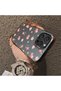 For iPhone 16 Pro Compatible Silicone Edge Hard Back Case Floral Pattern Couple Phone Case - 4