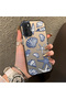 Oppo A54 4g Compatible Silicone Edge Hard Back Case Shell Patterned Couple Phone Case - 3