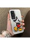 Vivo Y31 5g Compatible Silicone Edge Hard Back Case Mickey Pattern Couple Phone Case - 3