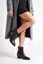 Women's Valore Short Heeled Short Boots - Brown-Patent Leather - 3