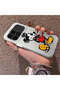 Poco F8 Pro 5g Compatible Silicone Edge Hard Back Case Mickey Patterned Couple Phone Case - 2
