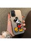 Redmi Note 10 4g Compatible Silicone Edge Hard Back Case Mickey Pattern Couple Phone Case - 3