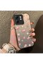 Infinix Smart 9 Compatible Silicone Edge Hard Back Case Floral Pattern Couple Phone Case - 3