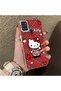 Samsung Galaxy A21S Compatible Silicone Edge Hard Back Case Kitty Patterned Couple Phone Case - 3