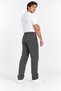 Men's Plain Smoked Baggy Sweatpants, Shaded Winter Oversize Comfortable Fit - 3