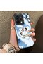 Oppo Reno 14 5g Compatible Silicone Edge Hard Back Case Anime Pattern Couple Phone Case - 3