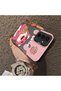 Samsung Galaxy A54 Compatible Silicone Edge Hard Back Case Lotso Patterned Lovers Couple Phone Case - 4