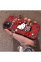 iPhone 11 Compatible Silicone Edge Hard Back Case Kitty Pattern Loving Couple Phone Case - 2