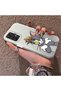 Samsung Galaxy A32 Compatible Silicone Edge Hard Back Case Mouse Patterned Couple Phone Case - 2